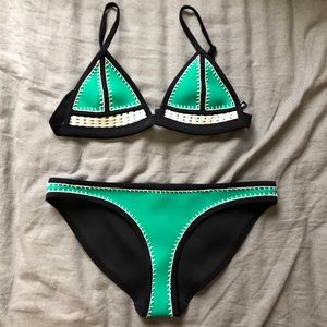 Triangle bathing suit (S top, M bottom)